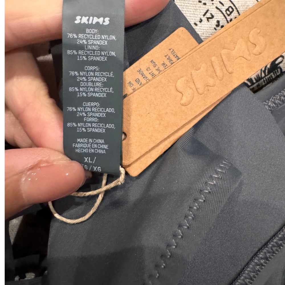 Skims Track Signature Gunmetal Monokini - Picture 6 of 6